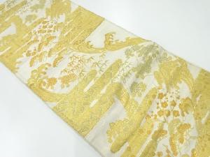 アンティーク　松竹梅に菊・ヱ霞模様織出し袋帯（材料）